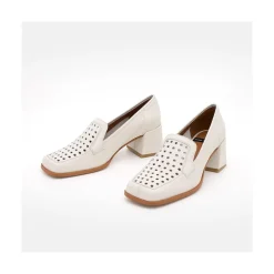 ANGEL ALARCON Tatum - Mocasin De Piel De Verano Con Tacon Sale