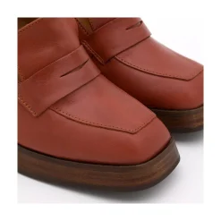 ANGEL ALARCON Tular - Mocasines De Mujer De Piel Con Tacon Alto Y Plataforma Hot