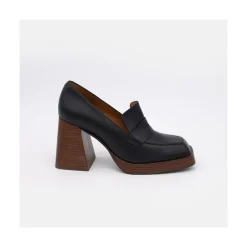ANGEL ALARCON Tular - Mocasines De Mujer De Ante Con Tacon Alto Y Plataforma Clearance