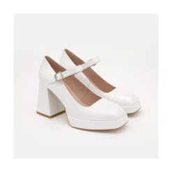 ANGEL ALARCON Zakia - Zapatos De Novia Diferentes, Mary Jane Con Tacon Ancho Y Plataforma Best
